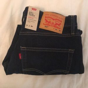 NWT Mens Levi’s 512 Slim Taper Stretch Denim Jeans